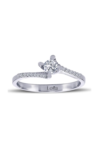 Lova Toplam 0,38 Karat Pırlanta Tektaş Yüzük - 1070061