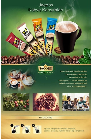 Jacobs 2'si 1 Arada Kahve 80 x 14 G