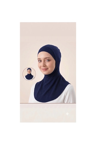 Penye Boyunluk Bone Terletmez Kaşındırmaz Yumuşak Likralı Ninja Bone Lacivert