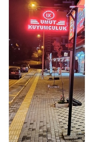 32x64cm Led Tabela Çift Taraflı Kayan Yazı-kırmızı