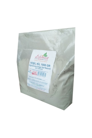 Lokman Yeşil Kil Öğütülmüş Doğal Saf Naturel 1 KG