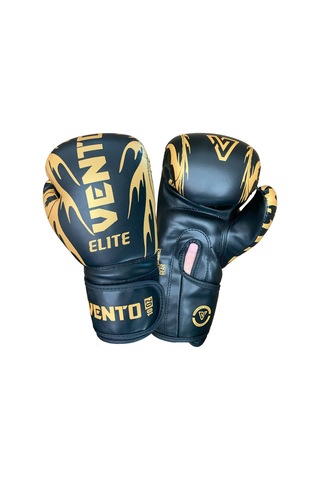 Vento Elite Boks Ve Kick-boks Eldiveni Siyah Siyah-altın