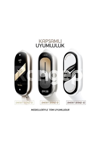Uyumlu Mi Band 10 9 8 Için Hook Loop Kumaş Kordon Terletmeyen Nefes Alan Hafif Yapılı Cildi Tahriş Etmeyen Tasarım