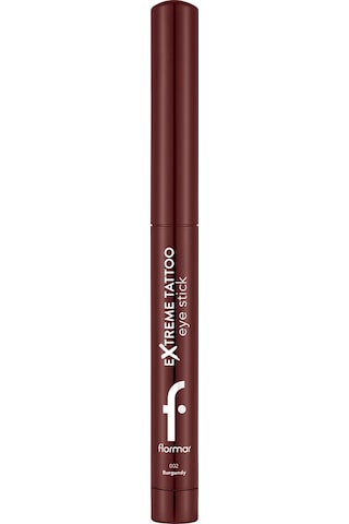 Flormar Extreme Tattoo Mat & Işıltılı Asansörlü Kalemtıraşlı Jel Göz Kalemi & Far Stick 8682536118972 002burgundy