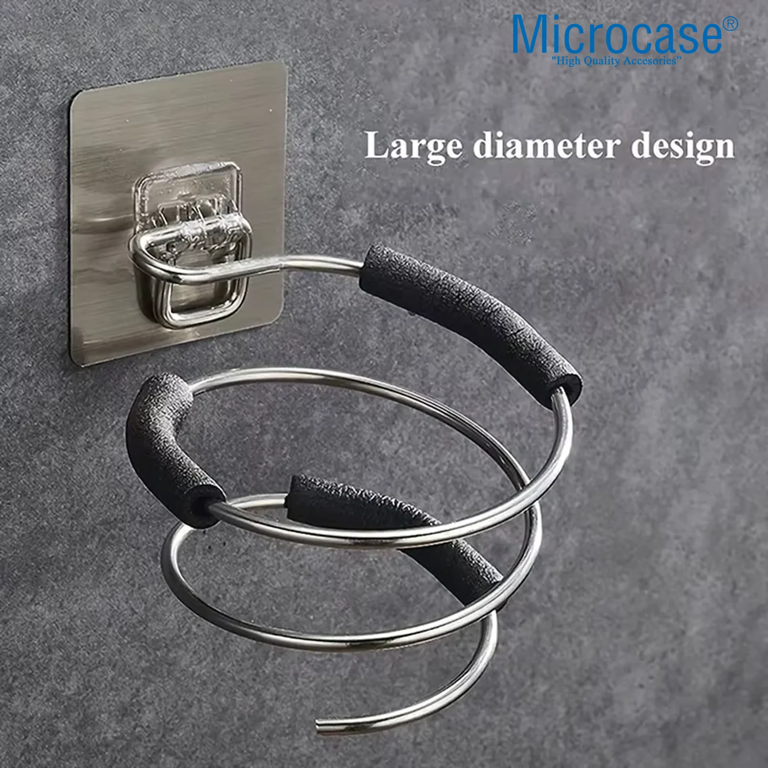 Microcase Saç Kurutma Makinası İçin Paslanmaz Çelik Askılık Stand - Al5052 Gri