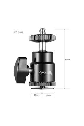 Smallrig 2059 1/4 ''top Kafa Ek 1/4'' Vida 2 Adet