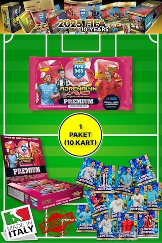 Panini Fifa 365 - 2025 Official Special Edition Premium Card Futbolcu Kartları - 1 Paket 10 Kart
