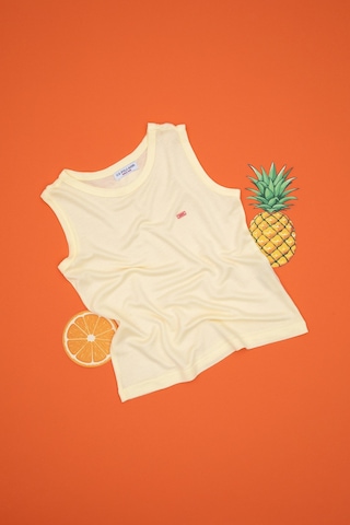 U.S. Polo Assn. Kız Çocuk Limon Kolsuz Basic Tişört 50306215-VR035