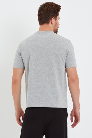 Erkek Run For Fun Cep Detaylı T-shirt Gri Melanj
