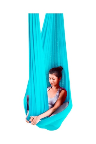 Bundera Yoga Fly Hamağı Mavi - Tavana Askılı Mavi