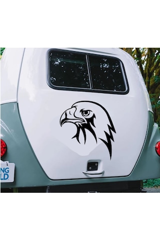 Kartal Eagle Beşiktaş Karakartal Sticker - Araba Oto Motosiklet Karavan Cam Araç Sticker - 00146 12X11 Cm