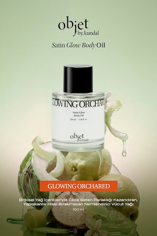 Yapışkanlık Hissi Bırakmayan Saten Bitişli Vücut Yağı Kundal Satın Glow Body Oil Glowing Orchard
