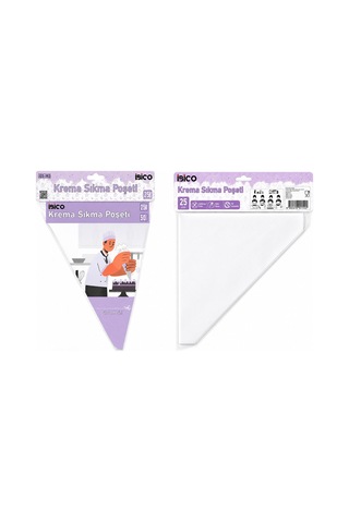 Naylon 25cm 50pcs Krema Sıkma Poşeti Torbası Krem