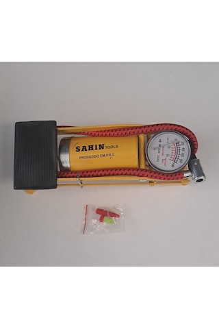 Şahin Tools Bisiklet Pompası / Ayak Pompası Barometreli Basmalı Şht-082
