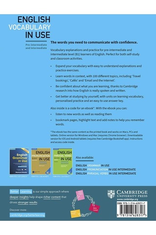 English Vocabulary İn Use: Vocabulary Reference And Practice