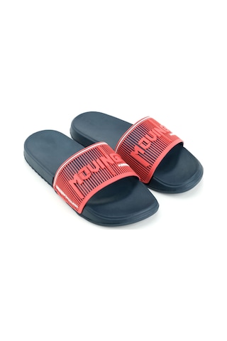 Gezer Erkek Yazlık Eva Islak Zemine Uygun Günlük Ev Bahçe Havuz Banyo Terlik Lacivert-kırmızı