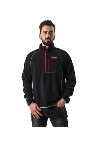 Freecamp Fleece Yarım Fermuar Polar Siyah