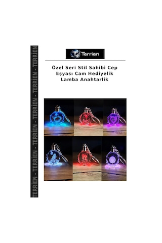 Özel Seri Stil Sahibi Cep Eşyası Cam Hediyelik Lamba Anahtarlik