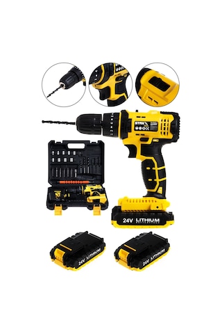 Staxx Power STN1069 24V 5AH Darbeli Şarjlı Vidalama Matkap Seti