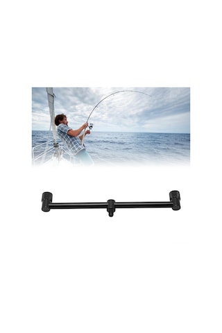 Geeroyoo Siyah Aluminyum Alüminyum Balıkçılık Kamışı Tutucu, Evrensel Dişli Tasarımı, Taşınabilir Enine Çubuk Stant, Deniz Göl Nehir Uygun