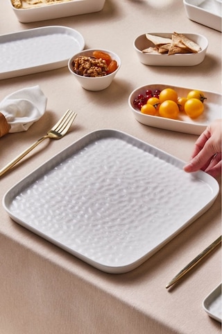 Karaca x Refika Bembeyaz Servis Tabağı 26 Cm