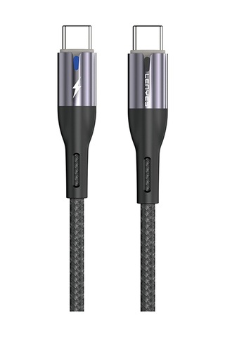 Lenyes LC535 Type-C To Type-C 60 W Hızlı Data Ve Şarj Kablosu 1 M Siyah