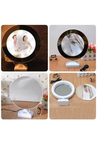 Led Işıklı Sihirli Ayna Çerçeve Renksiz