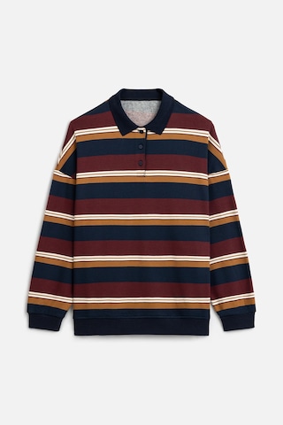 Manuka Polo Yaka Oversıze Sweatshırt Bordo M-4672-26 Bordo