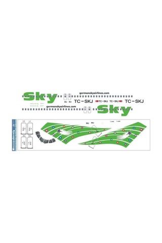 Nazca Decals Sky007 1/144 Ölçek, Sky A320 Green