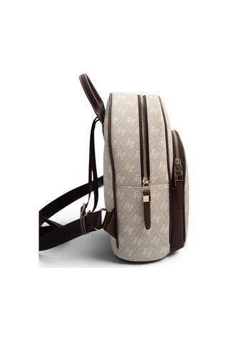 Silver Polo Sp1062 Kadın Sırt Çantası Monogram Taş-kahve