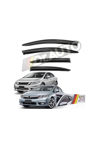 Honda Civic Fb7 2012-2016 Arası Cam Rüzgarlığı 4lü