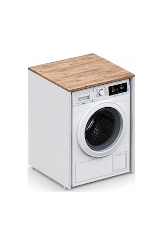 Aqua Bagno Urban Smartbox Çamaşır Makinesi Dolabı, Atlantik Çam -beyaz 50.03.01.03.01 Beyaz - Atlantik Çam
