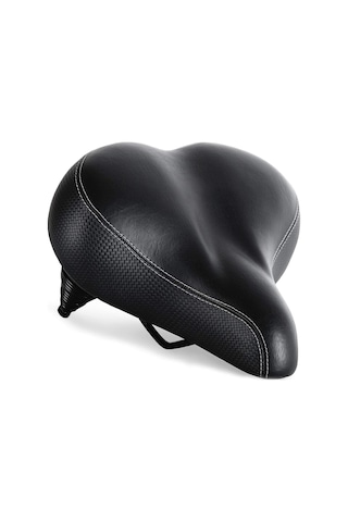 Ekstra Geniş Yedek Eyer - Bisiklet - Çelik Yay Ve Elastomer Süspansiyonu - Merkez Kesim Ve Bellek Köpüğü Beyaz