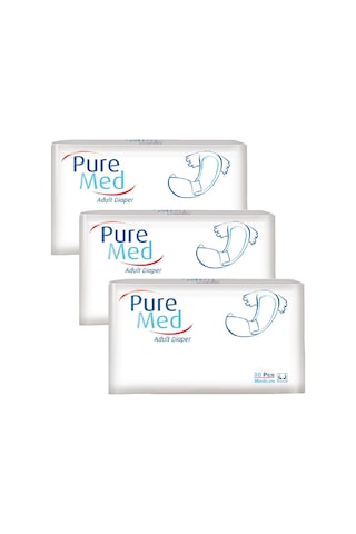 Puremed Belbantlı Yetişkin Hasta Bezi Medium 85x125 Cm 90 Adet