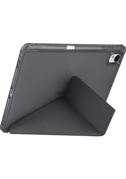 Xiaomi Pad 2 11 Inç 2025 Uyumlu Katlanabilir Kalemlikli Standlı Uyku Modlu Akıllı Tablet Kılıfı Arka Kapak
