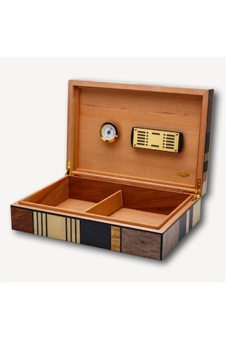 Lubinski İspanyol Sedir Puro Kutusu Humidor Abstract 30s