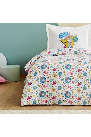 Karaca Home Looney Tunes Summer Vibes Tek Kişilik Pike Takımı Beyaz