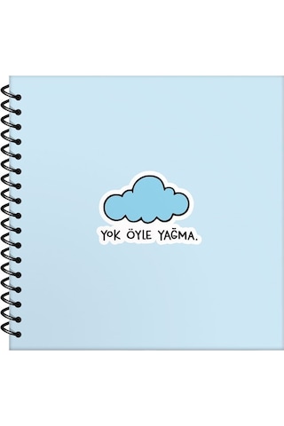 Hisli Şeyler 16X15 Çizgili Defter - Yok Öyle Yağma