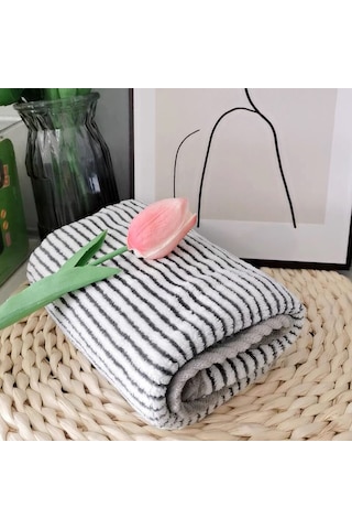 Xiyyadms Bambu Kömür Lifli Hızlı Kuruyan Havlu Seti - Gri Gülümse 1 Banyo Havlusu + 2 Yüz Havlusu Kutulu Çok Renkli