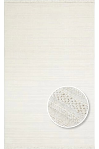 Eko Halı Joy 01 White Modern Makine Halısı
