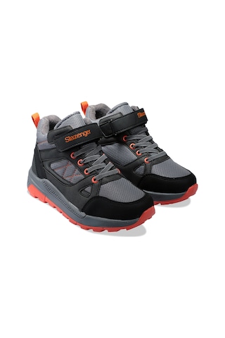 Slazenger Kesha In Unisex Çocuk Cırt Cırtlı Füme / Turuncu Bot Füme / Turuncu