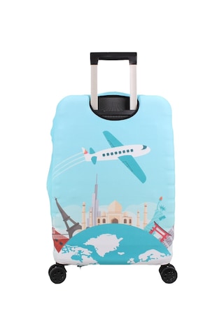 Bagacar Plane Büyük Orta Kabin Boy İçin 3 Lü Valiz Kılıfı Çok Renkli
