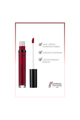 Note Cosmetique Matte Queen Lipstick Kalıcı Mat Likit Ruj - 17 Lady Dancer - Kırmızı