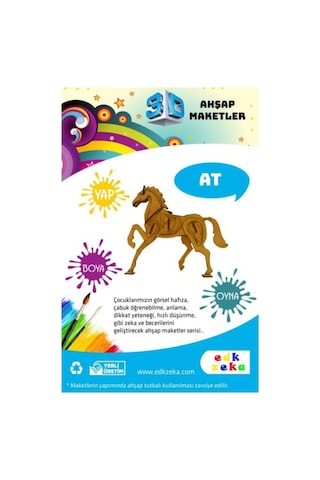 Ahşap Maket At Boya Ve Fırça