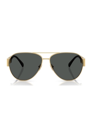 Versace Ve 2289 100287 61 Erkek Pilot Gold Metal Güneş Gözlüğü Altın