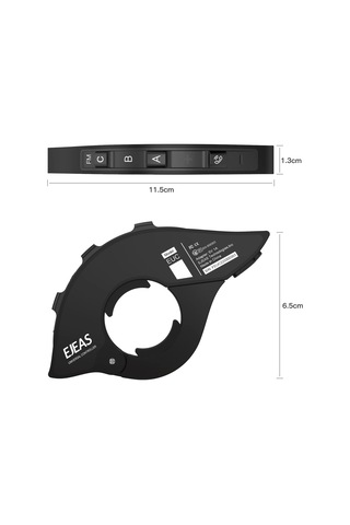 Gajeena Ejeas Motosiklet Kumandası - Bluetooth 5.1, Ip65 Su Geçirmez, Fm/müzik/anons Özellikli V7/v4 Plus/q2/q8 Uyumlu