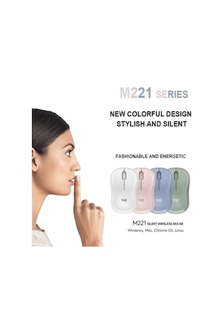 Tongxida Sessiz Kablosuz Optik Mouse, M221 Model M221