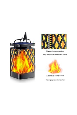 Sones İskelet Elmas Simülasyon Alev Işıkları Açık Hava Güneş Enerjili Led Bahçe Lambası, Güç: 0.6w