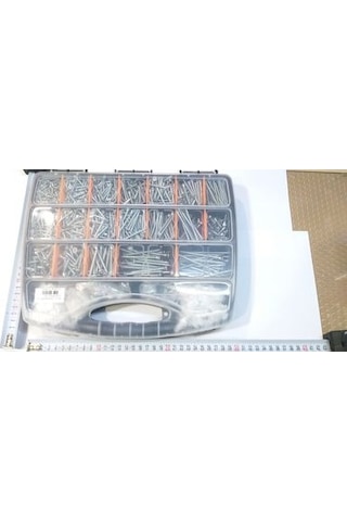 1960 Adet Sunta Vidası Dübel Pul Seti Çantalı Bölmeli 3675 Gr