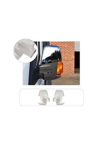 Ford Transit Uyumlu 2014-2023 Krom Ayna Kapağı 2 Parça Paslanmaz Çelik